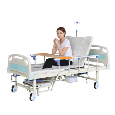 Cheap abs plastic side rail Icu Clinic 3 functions Hospital equipment Medical Electric Bed prices